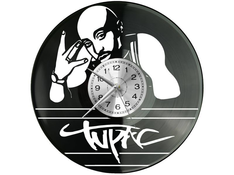 2Pac Vinyl Zegar Ścienny Płyta Winylowa Nowoczesny Dekoracyjny Na Prezent Urodziny