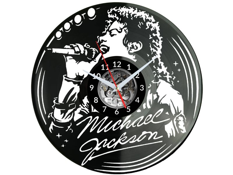 Michael Jackson Vinyl Zegar Ścienny Płyta Winylowa Nowoczesny Dekoracyjny Na Prezent Urodziny