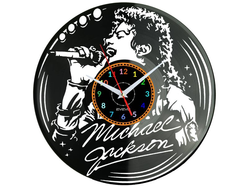 Michael Jackson Vinyl Zegar Ścienny Płyta Winylowa Nowoczesny Dekoracyjny Na Prezent Urodziny