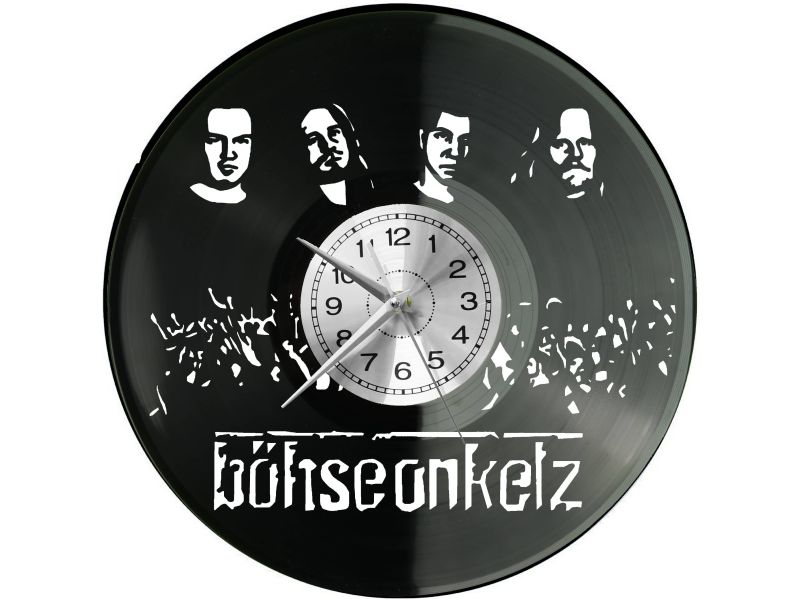 Böhse Onkelz Vinyl Zegar Ścienny Płyta Winylowa Nowoczesny Dekoracyjny Na Prezent Urodziny