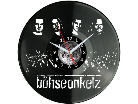 Böhse Onkelz Vinyl Zegar Ścienny Płyta Winylowa Nowoczesny Dekoracyjny Na Prezent Urodziny