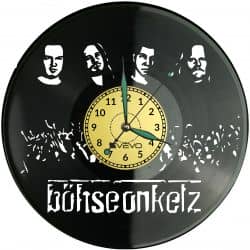 Böhse Onkelz Vinyl Zegar Ścienny Płyta Winylowa Nowoczesny Dekoracyjny Na Prezent Urodziny