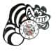 Alice in Wonderland Cheshire Cat Vinyl Zegar Ścienny Płyta Winylowa Nowoczesny Dekoracyjny Na Prezent Urodziny