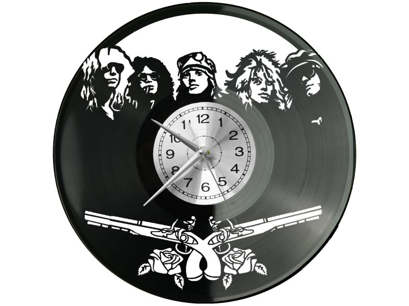 Guns N Roses Vinyl Zegar Ścienny Płyta Winylowa Nowoczesny Dekoracyjny Na Prezent Urodziny