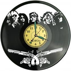 Guns N Roses Vinyl Zegar Ścienny Płyta Winylowa Nowoczesny Dekoracyjny Na Prezent Urodziny