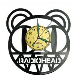 Radiohead Vinyl Zegar Ścienny Płyta Winylowa Nowoczesny Dekoracyjny Na Prezent Urodziny