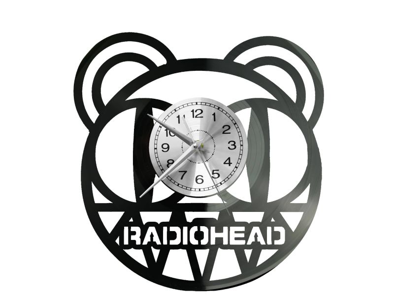 Radiohead Vinyl Zegar Ścienny Płyta Winylowa Nowoczesny Dekoracyjny Na Prezent Urodziny