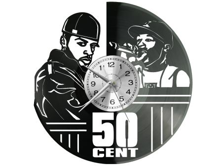 50 Cent Rapper Vinyl Zegar Ścienny Płyta Winylowa Nowoczesny Dekoracyjny Na Prezent Urodziny