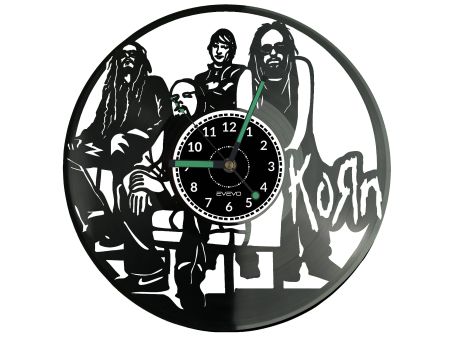 Korn Vinyl Zegar Ścienny Płyta Winylowa Nowoczesny Dekoracyjny Na Prezent Urodziny