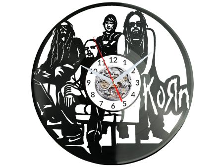 Korn Vinyl Zegar Ścienny Płyta Winylowa Nowoczesny Dekoracyjny Na Prezent Urodziny