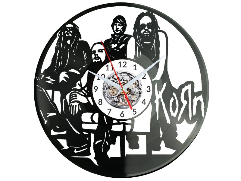 Korn Vinyl Zegar Ścienny Płyta Winylowa Nowoczesny Dekoracyjny Na Prezent Urodziny