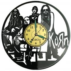 Korn Vinyl Zegar Ścienny Płyta Winylowa Nowoczesny Dekoracyjny Na Prezent Urodziny