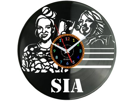 Sia Vinyl Zegar Ścienny Płyta Winylowa Nowoczesny Dekoracyjny Na Prezent Urodziny