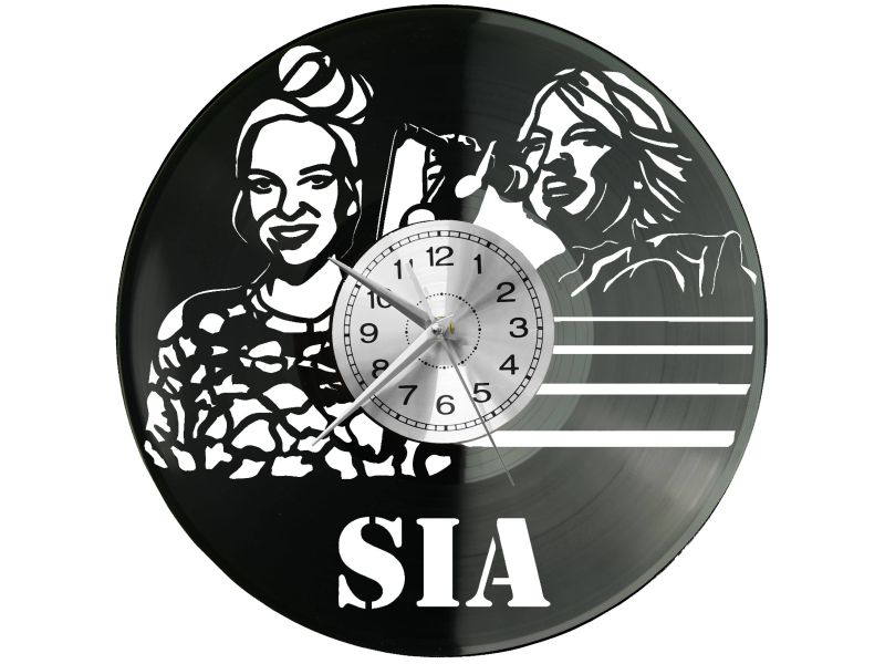 Sia Vinyl Zegar Ścienny Płyta Winylowa Nowoczesny Dekoracyjny Na Prezent Urodziny