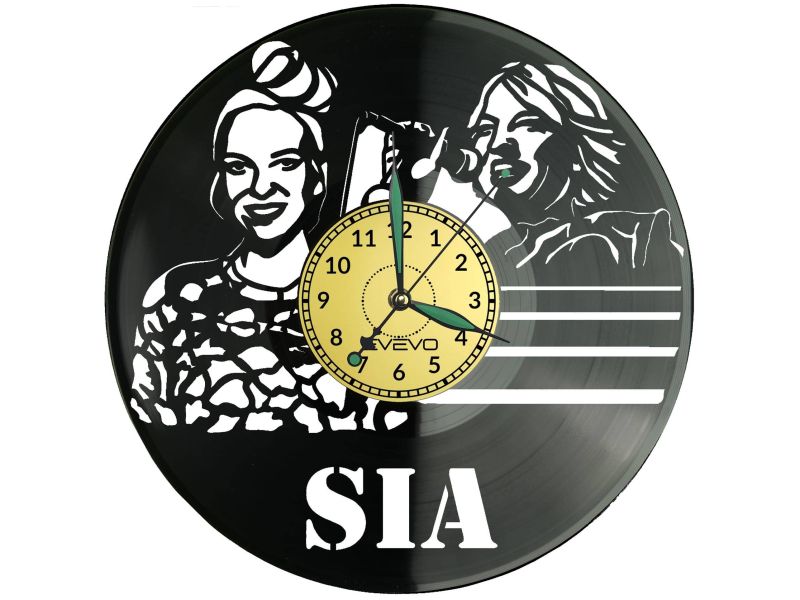 Sia Vinyl Zegar Ścienny Płyta Winylowa Nowoczesny Dekoracyjny Na Prezent Urodziny