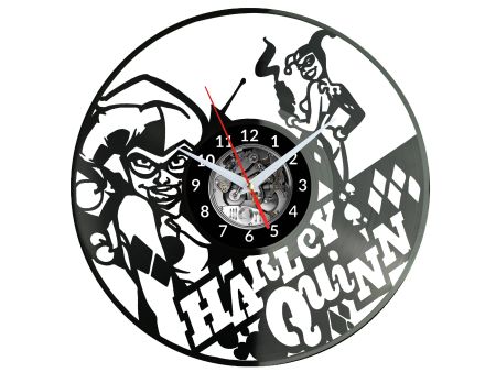 Harley Quinn Vinyl Zegar Ścienny Płyta Winylowa Nowoczesny Dekoracyjny Na Prezent Urodziny