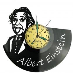 Albert Einstein Vinyl Zegar Ścienny Płyta Winylowa Nowoczesny Dekoracyjny Na Prezent Urodziny
