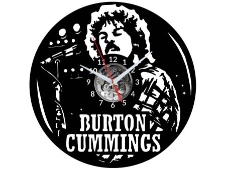 Burton Cummings Vinyl Zegar Ścienny Płyta Winylowa Nowoczesny Dekoracyjny Na Prezent Urodziny