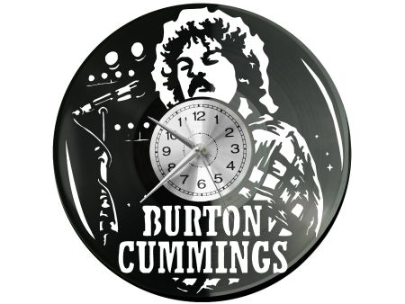 Burton Cummings Vinyl Zegar Ścienny Płyta Winylowa Nowoczesny Dekoracyjny Na Prezent Urodziny