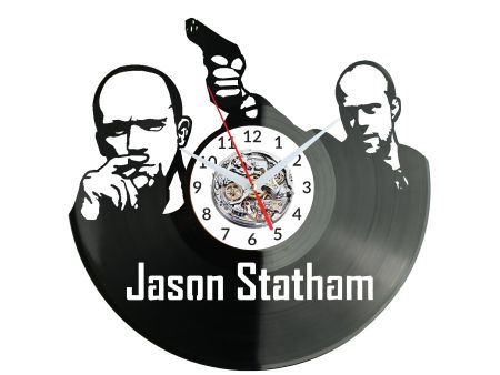 Jason Statham Vinyl Zegar Ścienny Płyta Winylowa Nowoczesny Dekoracyjny Na Prezent Urodziny