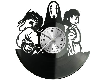 Spirited Away Vinyl Zegar Ścienny Płyta Winylowa Nowoczesny Dekoracyjny Na Prezent Urodziny