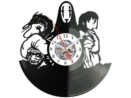 Spirited Away Vinyl Zegar Ścienny Płyta Winylowa Nowoczesny Dekoracyjny Na Prezent Urodziny