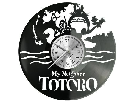 Totoro Vinyl Zegar Ścienny Płyta Winylowa Nowoczesny Dekoracyjny Na Prezent Urodziny