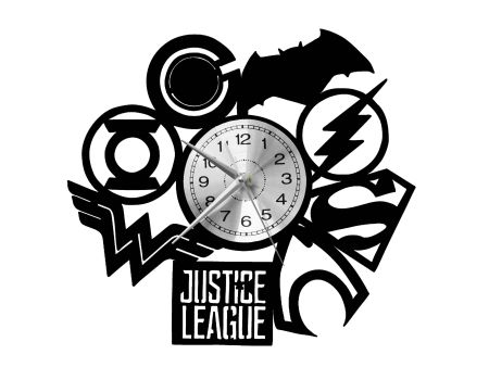 Justice League Vinyl Zegar Ścienny Płyta Winylowa Nowoczesny Dekoracyjny Na Prezent Urodziny