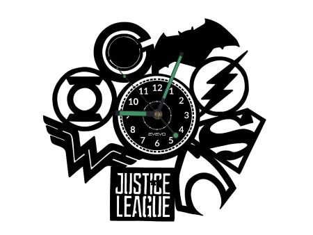 Justice League Vinyl Zegar Ścienny Płyta Winylowa Nowoczesny Dekoracyjny Na Prezent Urodziny