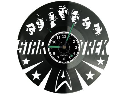 Star Trek Vinyl Zegar Ścienny Płyta Winylowa Nowoczesny Dekoracyjny Na Prezent Urodziny