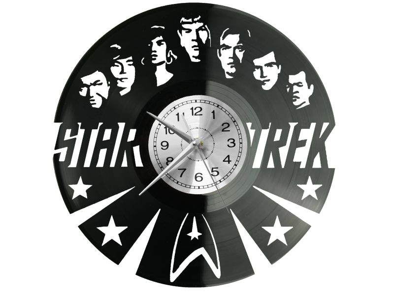 Star Trek Vinyl Zegar Ścienny Płyta Winylowa Nowoczesny Dekoracyjny Na Prezent Urodziny