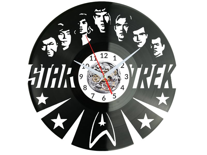 Star Trek Vinyl Zegar Ścienny Płyta Winylowa Nowoczesny Dekoracyjny Na Prezent Urodziny