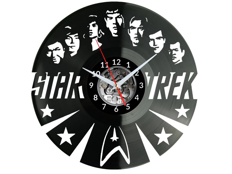 Star Trek Vinyl Zegar Ścienny Płyta Winylowa Nowoczesny Dekoracyjny Na Prezent Urodziny