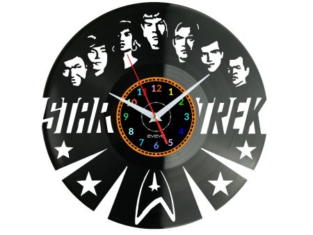 Star Trek Vinyl Zegar Ścienny Płyta Winylowa Nowoczesny Dekoracyjny Na Prezent Urodziny