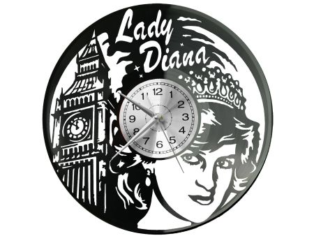 Lady Diana Vinyl Zegar Ścienny Płyta Winylowa Nowoczesny Dekoracyjny Na Prezent Urodziny