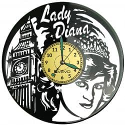 Lady Diana Vinyl Zegar Ścienny Płyta Winylowa Nowoczesny Dekoracyjny Na Prezent Urodziny