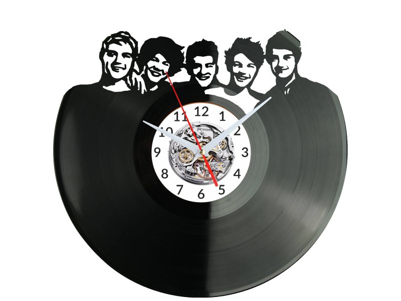 One Direction Vinyl Zegar Ścienny Płyta Winylowa Nowoczesny Dekoracyjny Na Prezent Urodziny