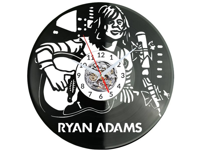 Ryan Adams Vinyl Zegar Ścienny Płyta Winylowa Nowoczesny Dekoracyjny Na Prezent Urodziny