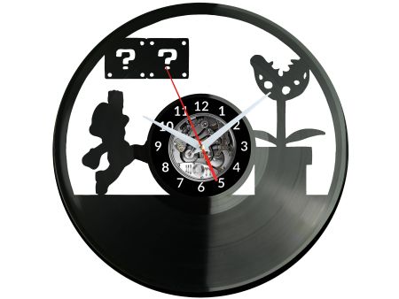 Super Mario Vinyl Zegar Ścienny Płyta Winylowa Nowoczesny Dekoracyjny Na Prezent Urodziny