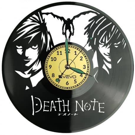 Death Note Vinyl Zegar Ścienny Płyta Winylowa Nowoczesny Dekoracyjny Na Prezent Urodziny