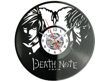 Death Note Vinyl Zegar Ścienny Płyta Winylowa Nowoczesny Dekoracyjny Na Prezent Urodziny