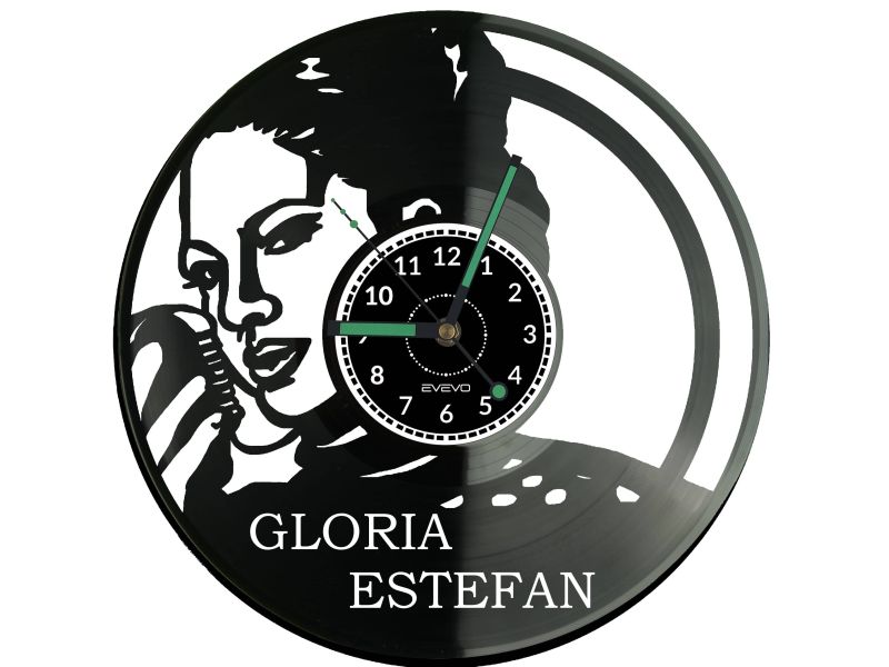 Gloria Estefan Vinyl Zegar Ścienny Płyta Winylowa Nowoczesny Dekoracyjny Na Prezent Urodziny