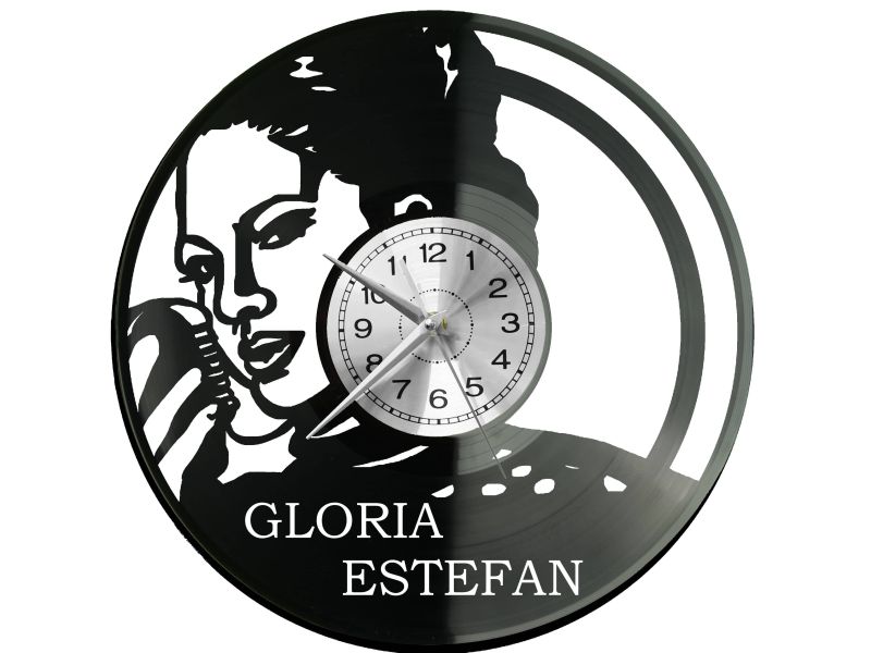 Gloria Estefan Vinyl Zegar Ścienny Płyta Winylowa Nowoczesny Dekoracyjny Na Prezent Urodziny