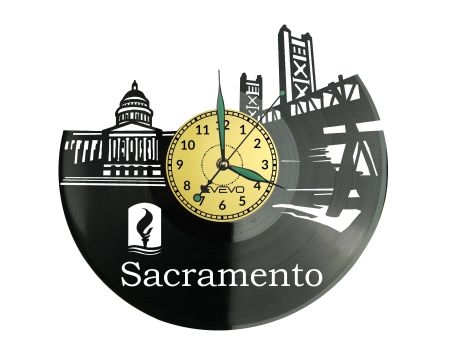 Sacramento Vinyl Zegar Ścienny Płyta Winylowa Nowoczesny Dekoracyjny Na Prezent Urodziny