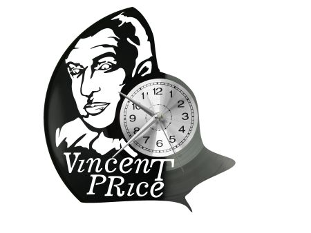 Vincent Price Vinyl Zegar Ścienny Płyta Winylowa Nowoczesny Dekoracyjny Na Prezent Urodziny