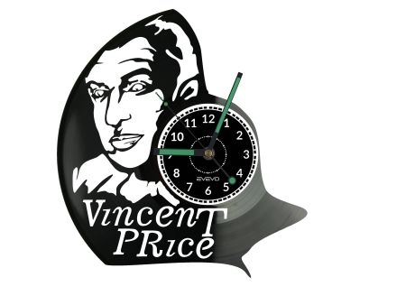 Vincent Price Vinyl Zegar Ścienny Płyta Winylowa Nowoczesny Dekoracyjny Na Prezent Urodziny