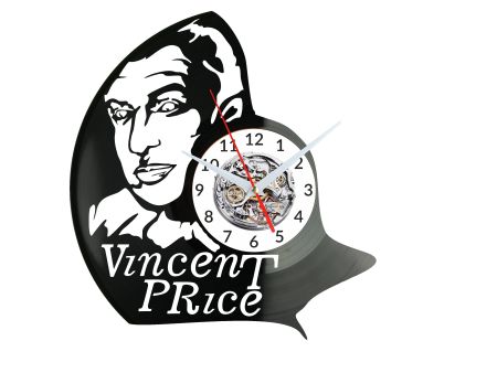 Vincent Price Vinyl Zegar Ścienny Płyta Winylowa Nowoczesny Dekoracyjny Na Prezent Urodziny