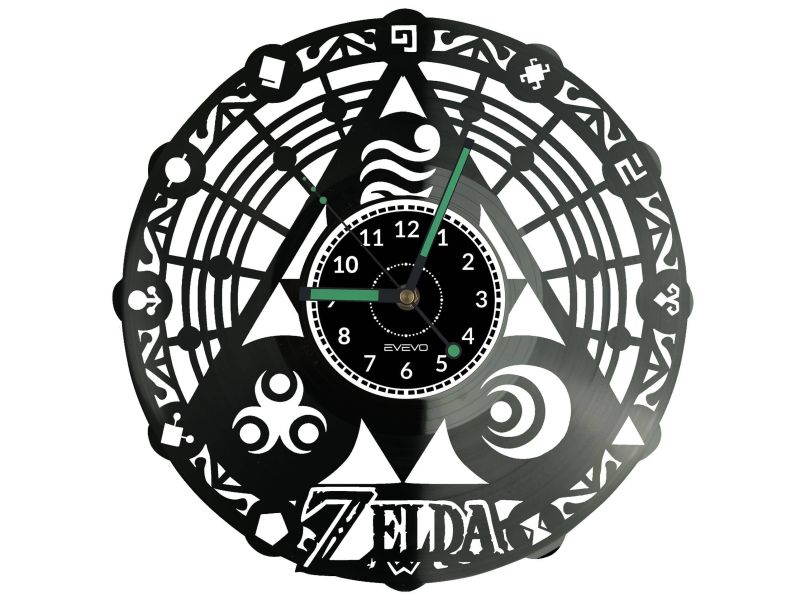 Zelda Vinyl Zegar Ścienny Płyta Winylowa Nowoczesny Dekoracyjny Na Prezent Urodziny