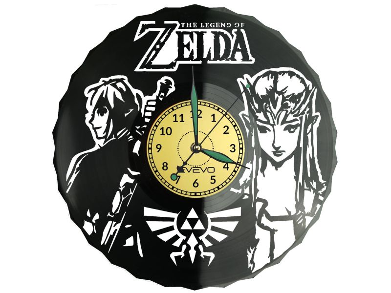 Zelda Vinyl Zegar Ścienny Płyta Winylowa Nowoczesny Dekoracyjny Na Prezent Urodziny