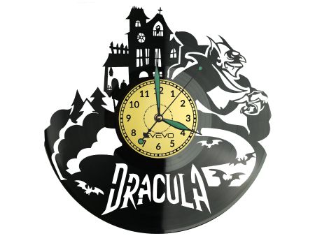 Dracula Vinyl Zegar Ścienny Płyta Winylowa Nowoczesny Dekoracyjny Na Prezent Urodziny